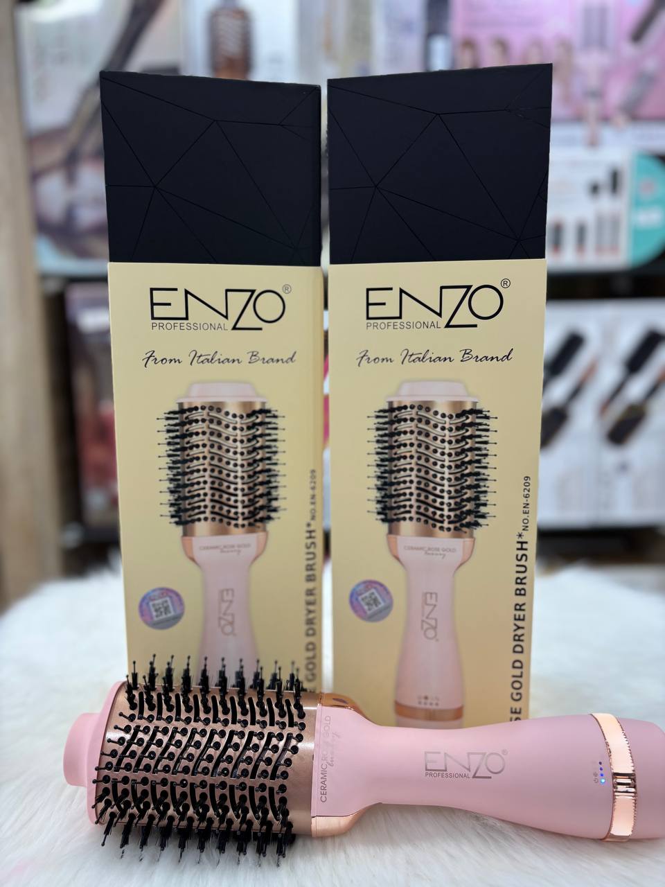 ENZO Rose Gold Hair Brush EN-6209