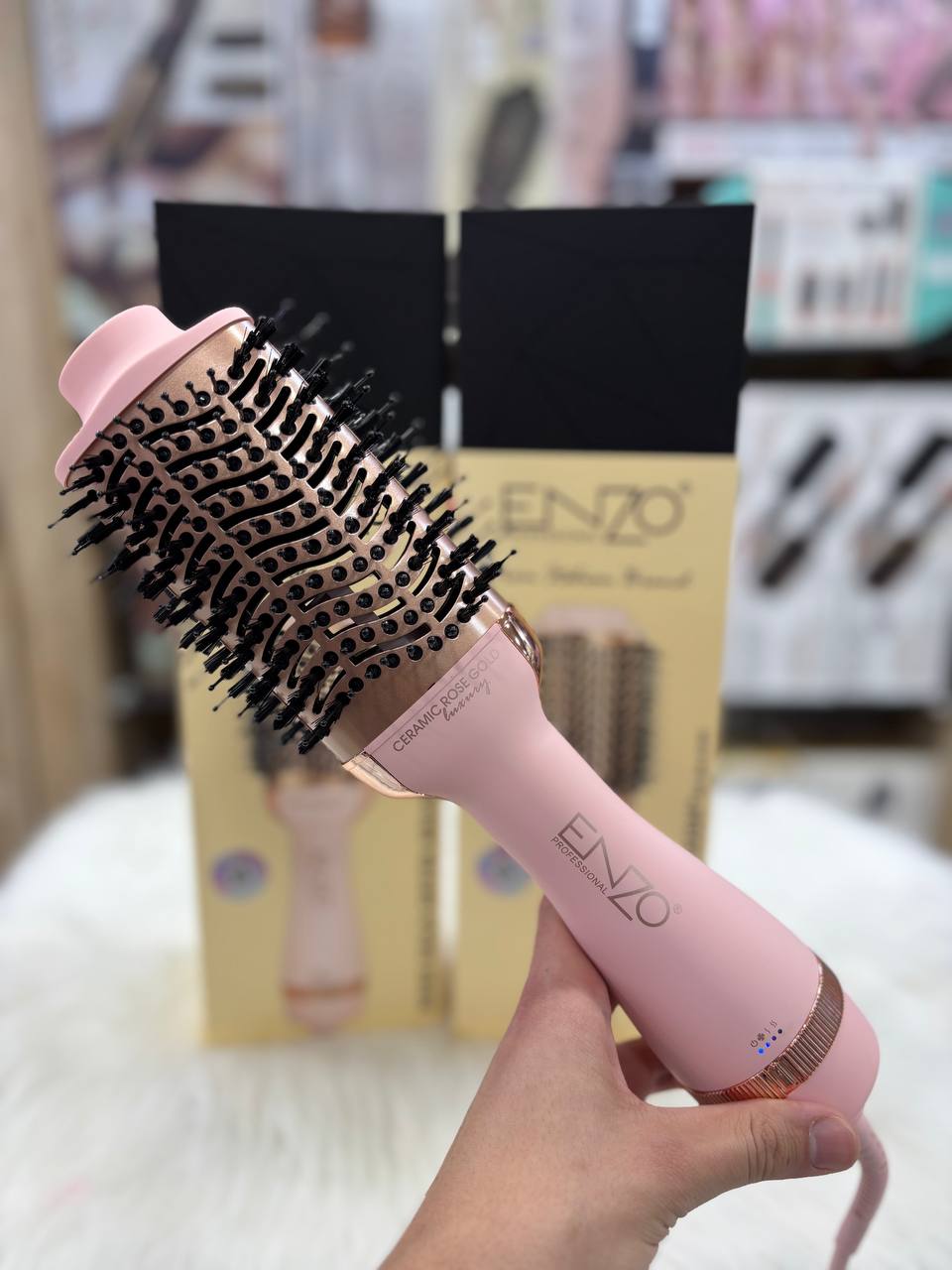 ENZO Rose Gold Hair Brush EN-6209